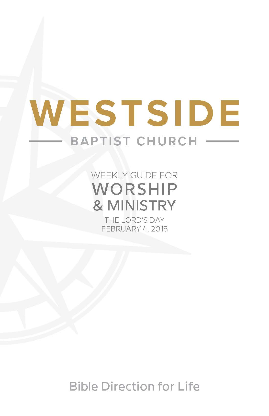 Weekly Guide for Worship and Ministry—February 4