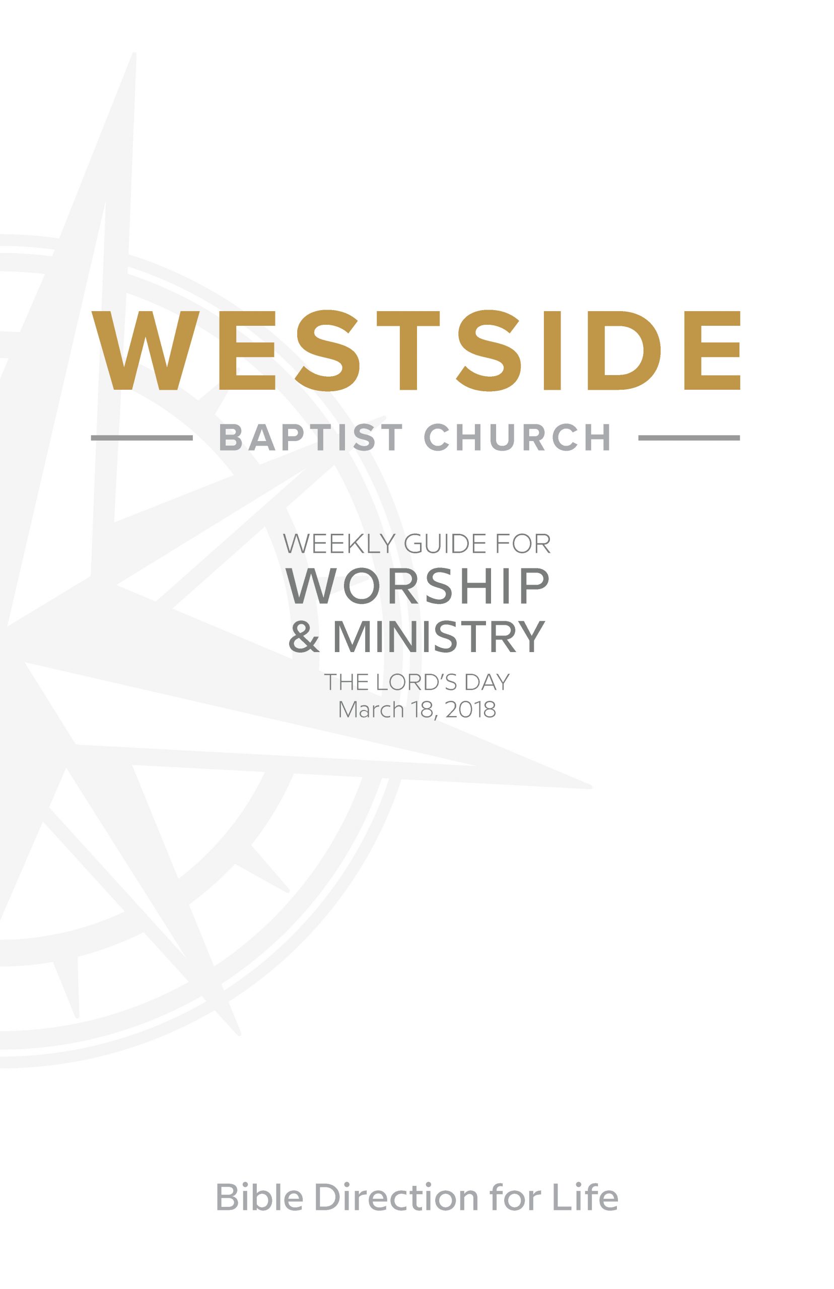Weekly Guide for Worship and Ministry—March 18