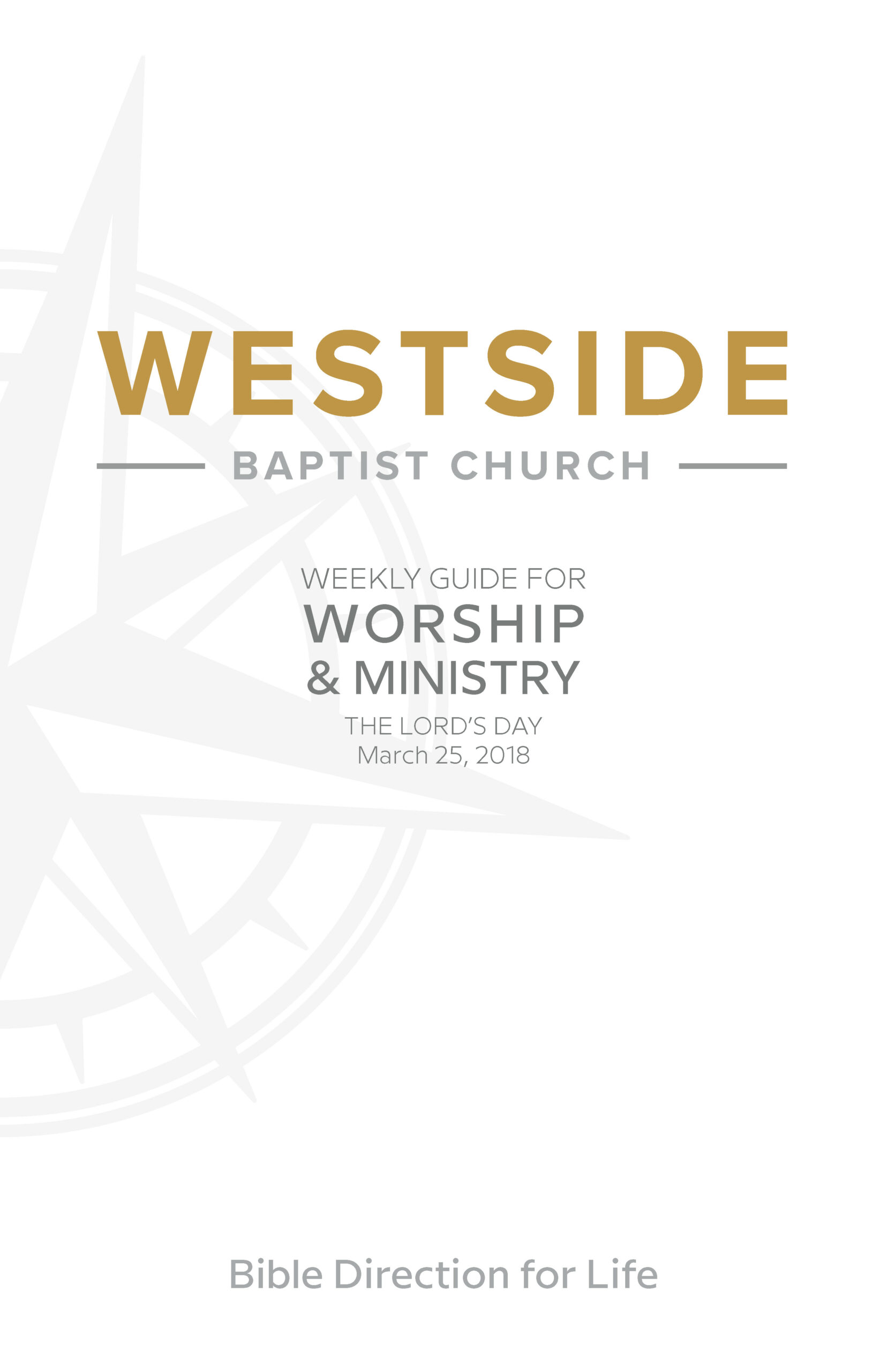 Weekly Guide for Worship and Ministry—March 25