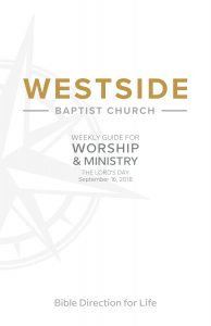 Weekly Guide for Worship and Ministry—September 16