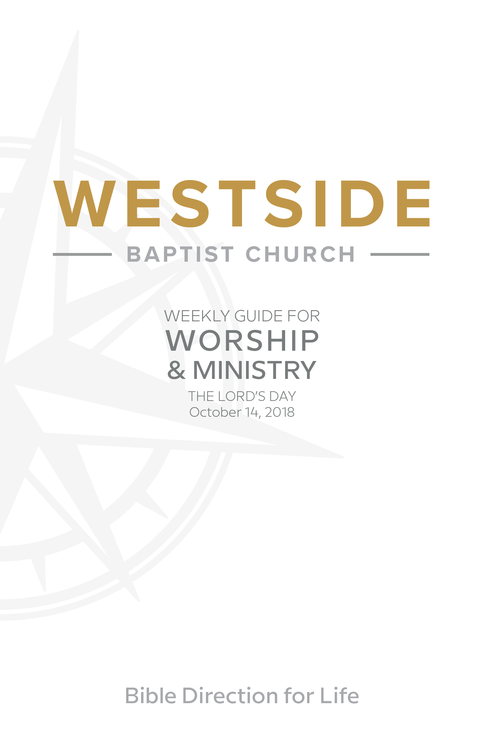 Weekly Guide for Worship and Ministry—October 14