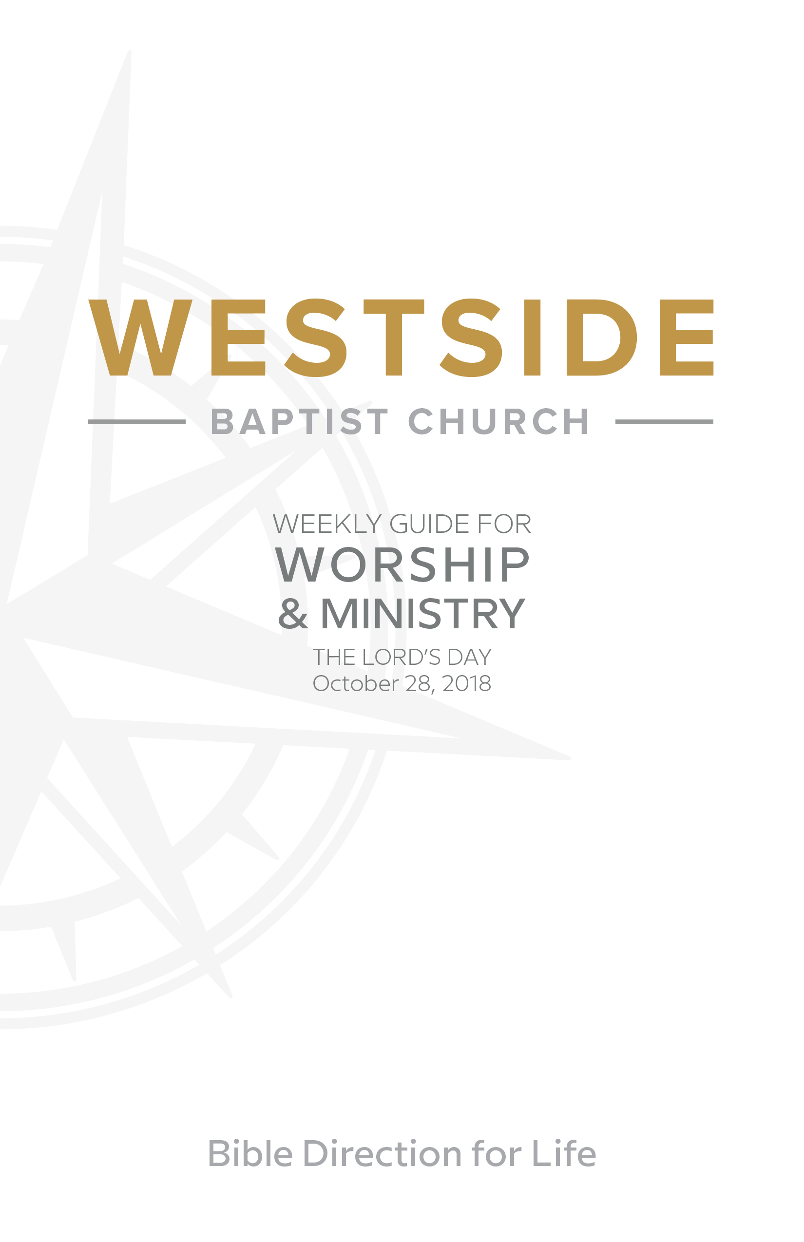 Weekly Guide for Worship and Ministry—October 28